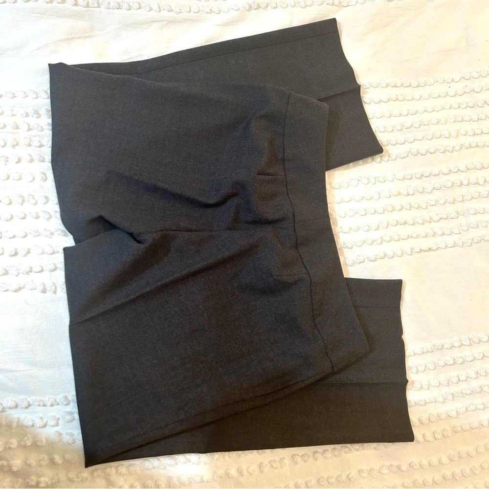 Eileen Fisher women’s Wool Wide leg Charcoal Trousers Sz 12 EUC! - Picture 10 of 10